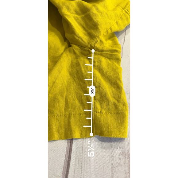 A New Day High Rise Tailored Linen Shorts Yellow Women's 0 NWT - Picture 6 of 6